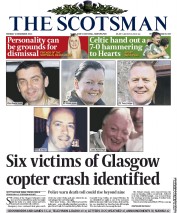 The Scotsman Newspaper Front Page (UK) for 2 December 2013