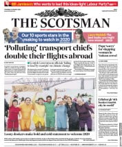 The Scotsman (UK) Newspaper Front Page for 2 January 2020