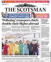 The Scotsman (UK) Newspaper Front Page for 2 January 2020