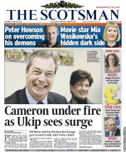 The Scotsman (UK) Newspaper Front Page for 2 March 2013