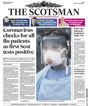 The Scotsman (UK) Newspaper Front Page for 2 March 2020