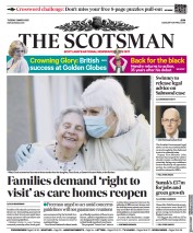 The Scotsman (UK) Newspaper Front Page for 2 March 2021