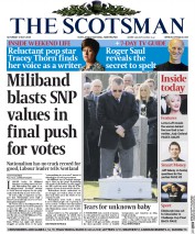 The Scotsman Newspaper Front Page (UK) for 2 May 2015