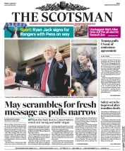 The Scotsman (UK) Newspaper Front Page for 2 June 2017