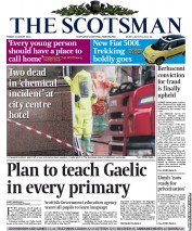 The Scotsman (UK) Newspaper Front Page for 2 August 2013