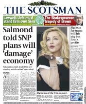 The Scotsman Newspaper Front Page (UK) for 2 September 2011