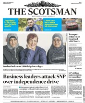 The Scotsman (UK) Newspaper Front Page for 2 September 2016