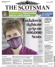 The Scotsman (UK) Newspaper Front Page for 2 September 2020