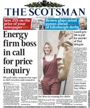 The Scotsman (UK) Newspaper Front Page for 30 October 2013