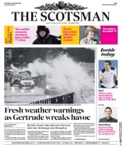 The Scotsman (UK) Newspaper Front Page for 30 January 2016