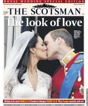 The Scotsman (UK) Newspaper Front Page for 30 April 2011