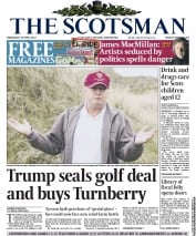 The Scotsman (UK) Newspaper Front Page for 30 April 2014