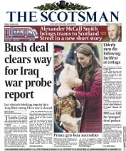 The Scotsman (UK) Newspaper Front Page for 30 May 2014