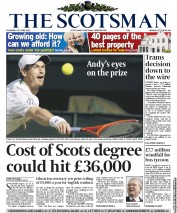 The Scotsman (UK) Newspaper Front Page for 30 June 2011