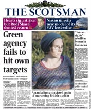 The Scotsman Newspaper Front Page (UK) for 31 January 2014