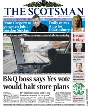 The Scotsman (UK) Newspaper Front Page for 31 May 2014
