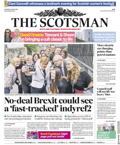 The Scotsman Newspaper Front Page (UK) for 31 May 2019