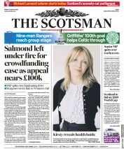 The Scotsman (UK) Newspaper Front Page for 31 August 2018