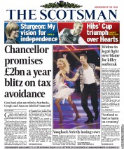 The Scotsman (UK) Newspaper Front Page for 3 December 2012