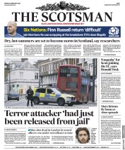 The Scotsman (UK) Newspaper Front Page for 3 February 2020