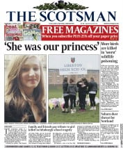 The Scotsman (UK) Newspaper Front Page for 3 April 2014