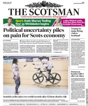 The Scotsman (UK) Newspaper Front Page for 3 July 2017