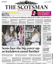 The Scotsman (UK) Newspaper Front Page for 3 July 2020