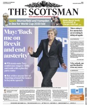 The Scotsman (UK) Newspaper Front Page for 4 October 2018