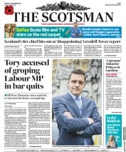 The Scotsman (UK) Newspaper Front Page for 4 November 2019