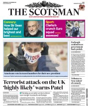 The Scotsman (UK) Newspaper Front Page for 4 November 2020