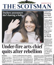 The Scotsman (UK) Newspaper Front Page for 4 December 2012