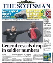The Scotsman Newspaper Front Page (UK) for 4 January 2013