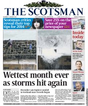 The Scotsman Newspaper Front Page (UK) for 4 January 2014