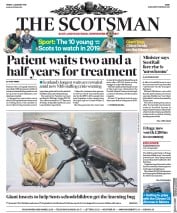 The Scotsman (UK) Newspaper Front Page for 4 January 2019