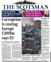 The Scotsman (UK) Newspaper Front Page for 4 February 2014