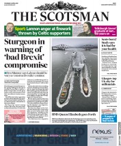 The Scotsman (UK) Newspaper Front Page for 4 April 2019