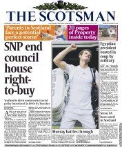 The Scotsman (UK) Newspaper Front Page for 4 July 2013