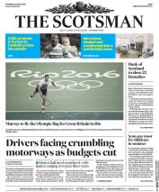 The Scotsman (UK) Newspaper Front Page for 4 August 2016