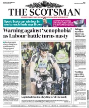 The Scotsman (UK) Newspaper Front Page for 4 September 2017