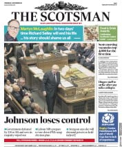 The Scotsman (UK) Newspaper Front Page for 4 September 2019