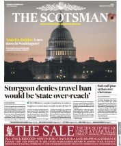 The Scotsman (UK) Newspaper Front Page for 5 November 2020