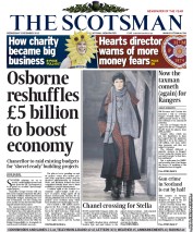 The Scotsman (UK) Newspaper Front Page for 5 December 2012