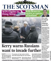 The Scotsman Newspaper Front Page (UK) for 5 March 2014