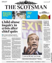 The Scotsman (UK) Newspaper Front Page for 5 July 2016