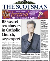 The Scotsman (UK) Newspaper Front Page for 5 August 2013