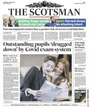 The Scotsman (UK) Newspaper Front Page for 5 August 2020