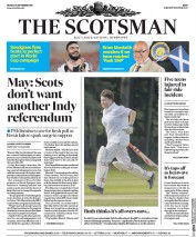 The Scotsman (UK) Newspaper Front Page for 5 September 2016