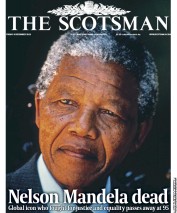 The Scotsman Newspaper Front Page (UK) for 6 December 2013