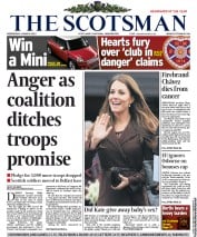 The Scotsman (UK) Newspaper Front Page for 6 March 2013