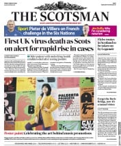 The Scotsman (UK) Newspaper Front Page for 6 March 2020